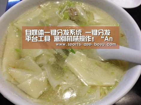 自媒体一键分发系统 一键分发平台工具